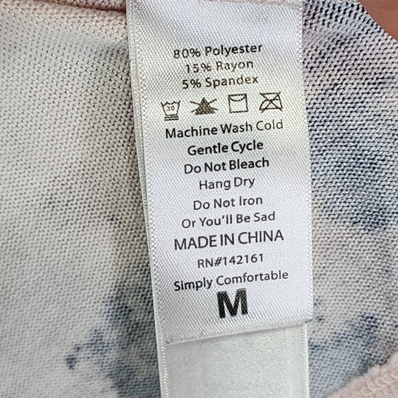 Womens Pink LuLaRoe Floral Print Open Front Cardigan w/ Pockets Size M - Picture 5 of 9